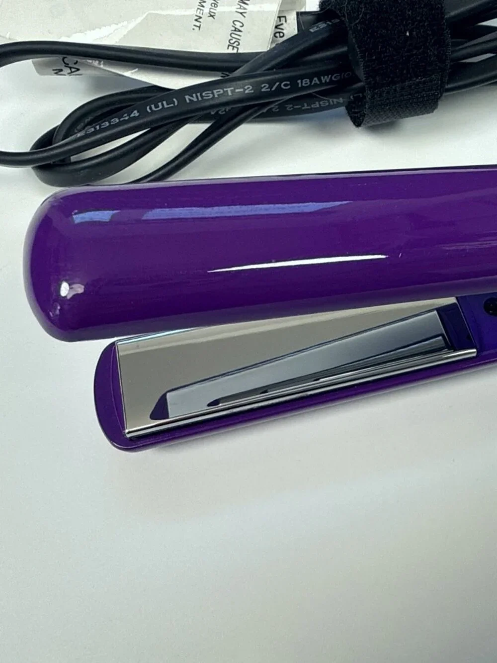 CHI Smart Mini Hair Flat Iron Purple Ceramic Dual Voltage Travel CS1186